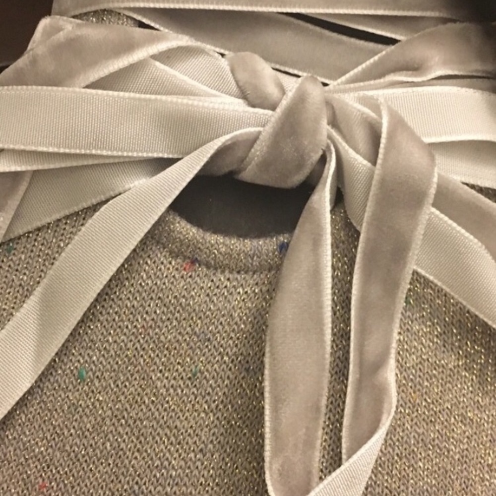 Mix No. 6 Shoe Liners with Velvet Ties, OS, Silver